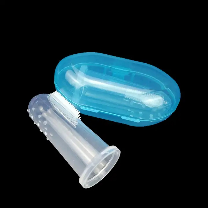 Wholesale OEM Reusable Liquid Silicone Baby Finger Brush Toothbrush for Kids