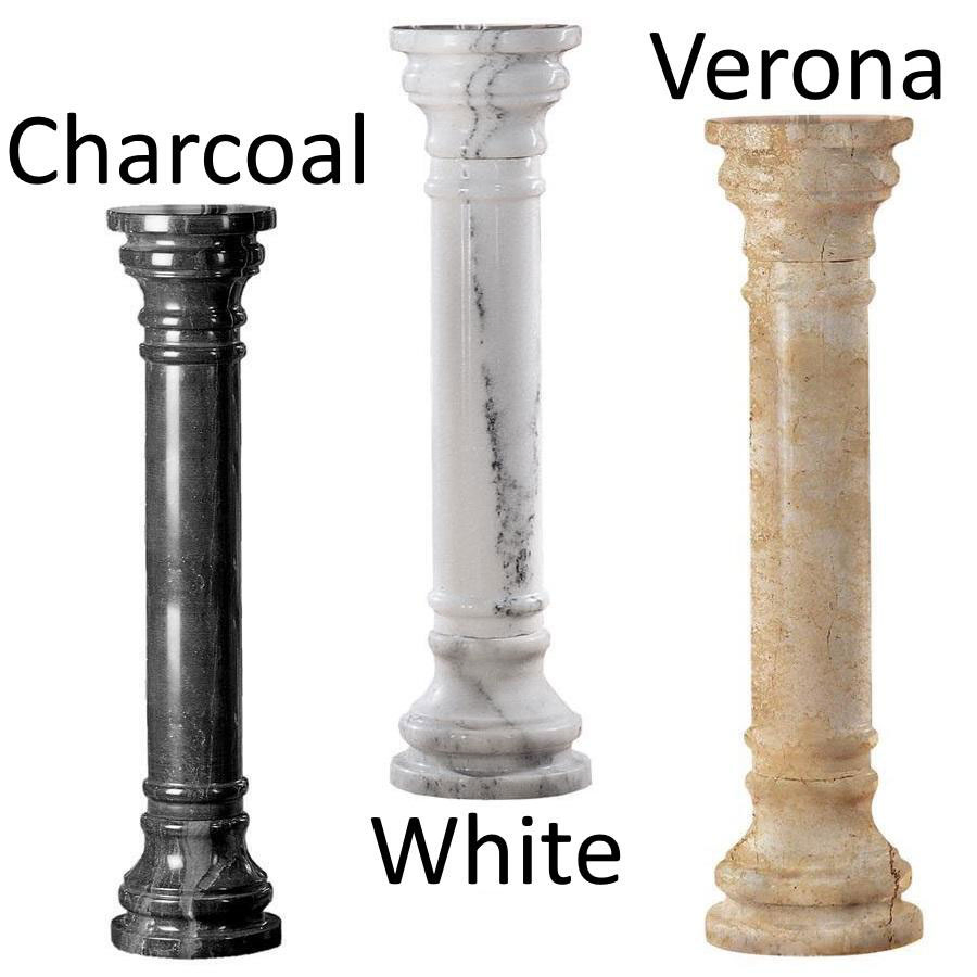 Mixed Color Marble Roman Columns Stone Carving House Pillars for Building Construction
