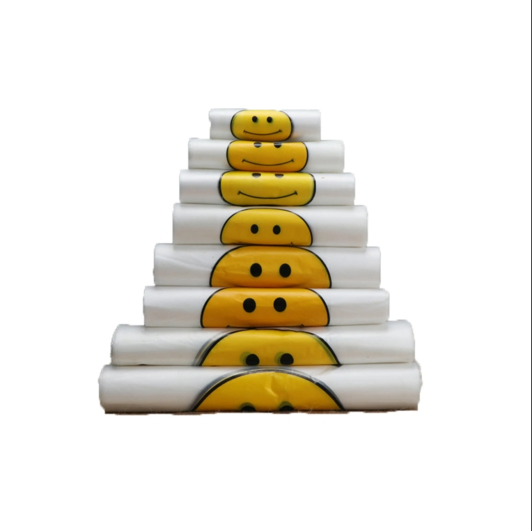 Рулон прозрачных экологичных T-Shirt пакетов для магазина