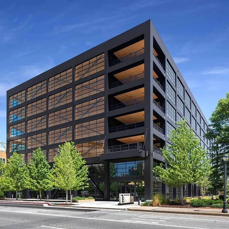 Carport Prefabricated Light Steel Structure Showroom Houses