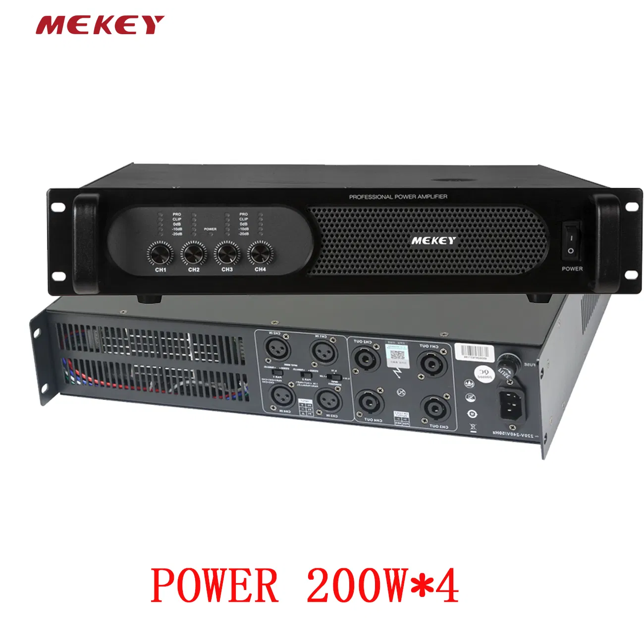 Четырехканальный усилитель звука MEKEY MP-26402