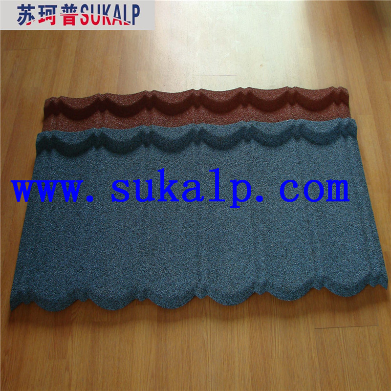 Color Stone Coated Metal Roof Tile