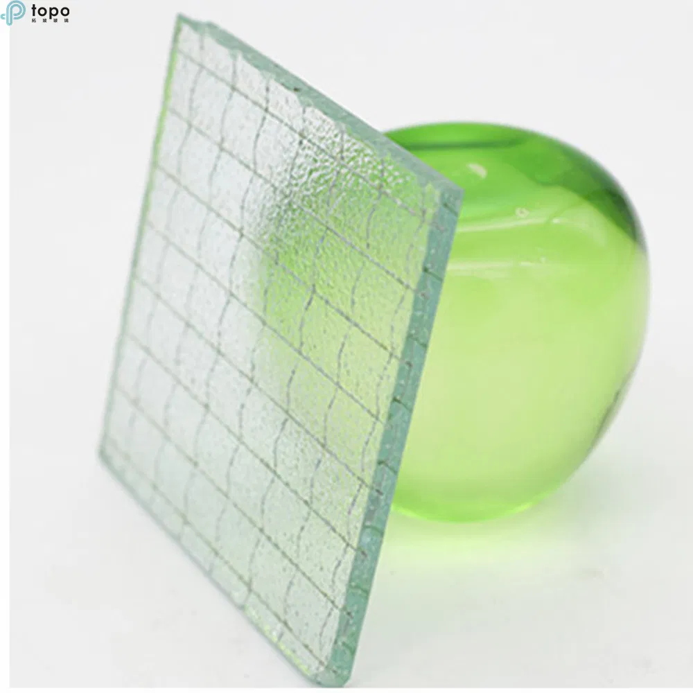 Tempered Laminated Wired Glass with Wire Mesh