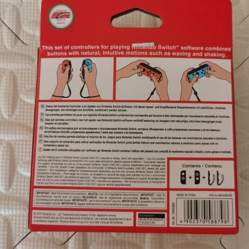 Game Controller Wireless Joysticks - Left Right Handles for Nintendo Switch