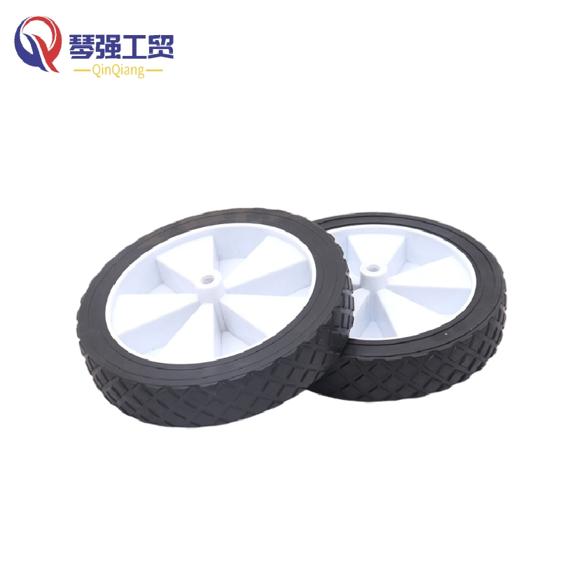 PVC 8 Inch PVC Plastic Solid Wheel, 8"X1.75" Lawn Mower Folding Garden Utility Tool Wagon Cart Wheel