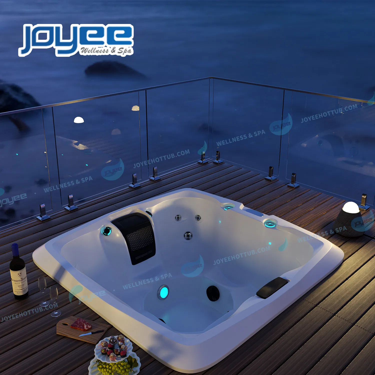 Гидромассажная ванна Joyee на 7 человек с функцией массажа