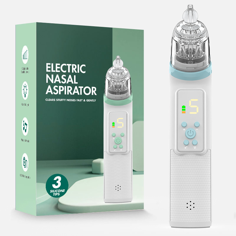 New Electrical Nasal Aspirator Baby Care Nose Cleaning with Safe Adjustable Suction