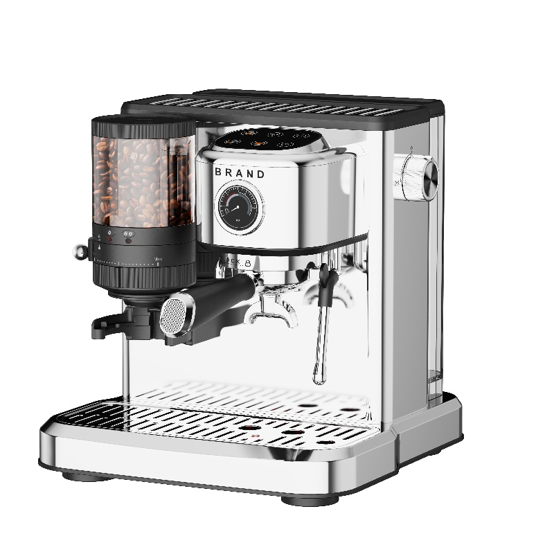 DSP 1.7L Espresso Coffee Maker Innovative Grinding 1350W Power Elevate Your Coffee Ritual 20 Grinding Settings Touch Screen Coffeemaker