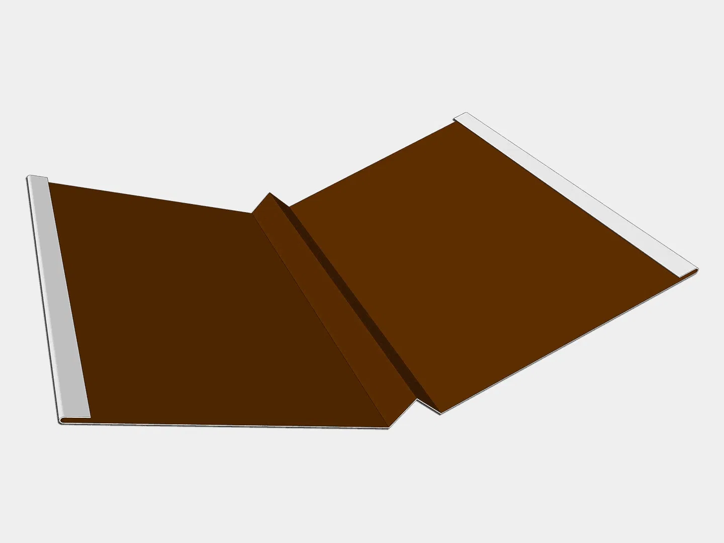 Standard W-Shape Roof Metal Valley Flashing with Safety Edge for Roof Building