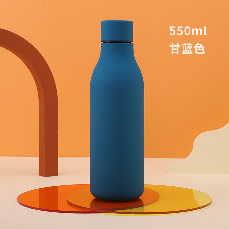 550ml Hot Sale 304 Stainless Steel Sport Water Bottle with Lids Insulated Water Bottle Custom Logo