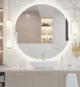 Magnifying Makeup Mirror with Defogging Feature for a Clear Reflection