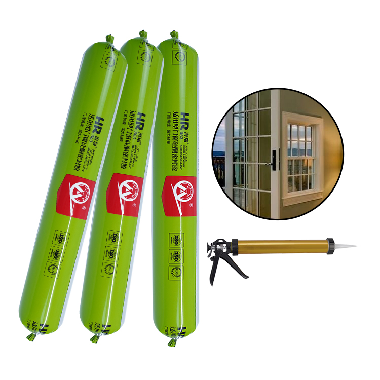 Silver Color Glass Floor Adhesion Aluminium Composite Panel Waterproof Neutral Sealant Silicone