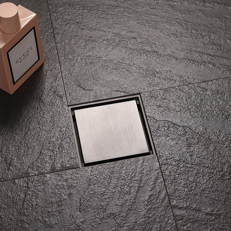 Дренаж для пола с защитой от запаха, квадратная решетка