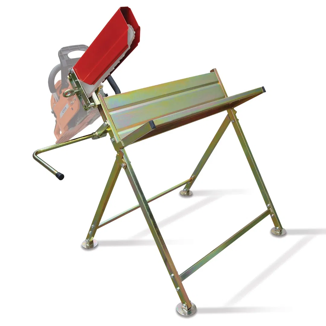 120kg Foldable Steel Fire Wood Log Sawhorse with Chainsaw Holder CE