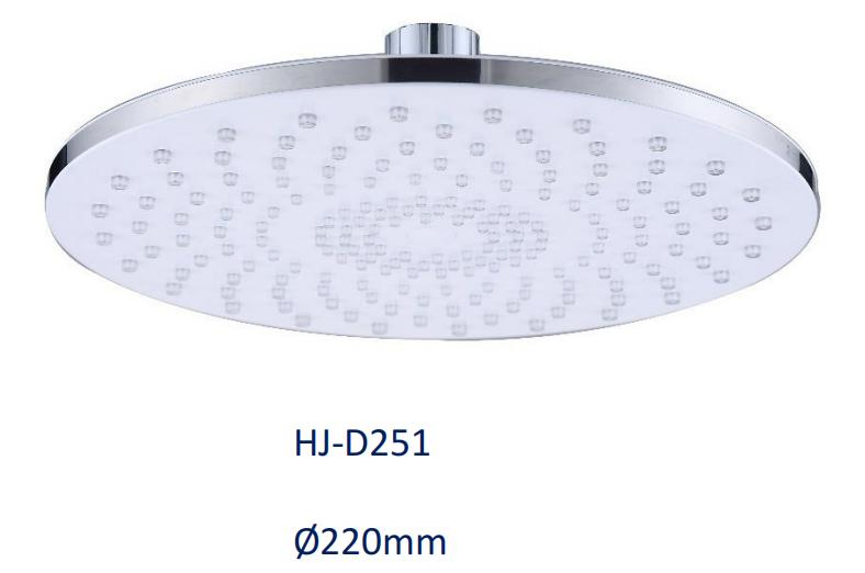 Round Shape Plastic Shower Hand for Bathroom Shower Set