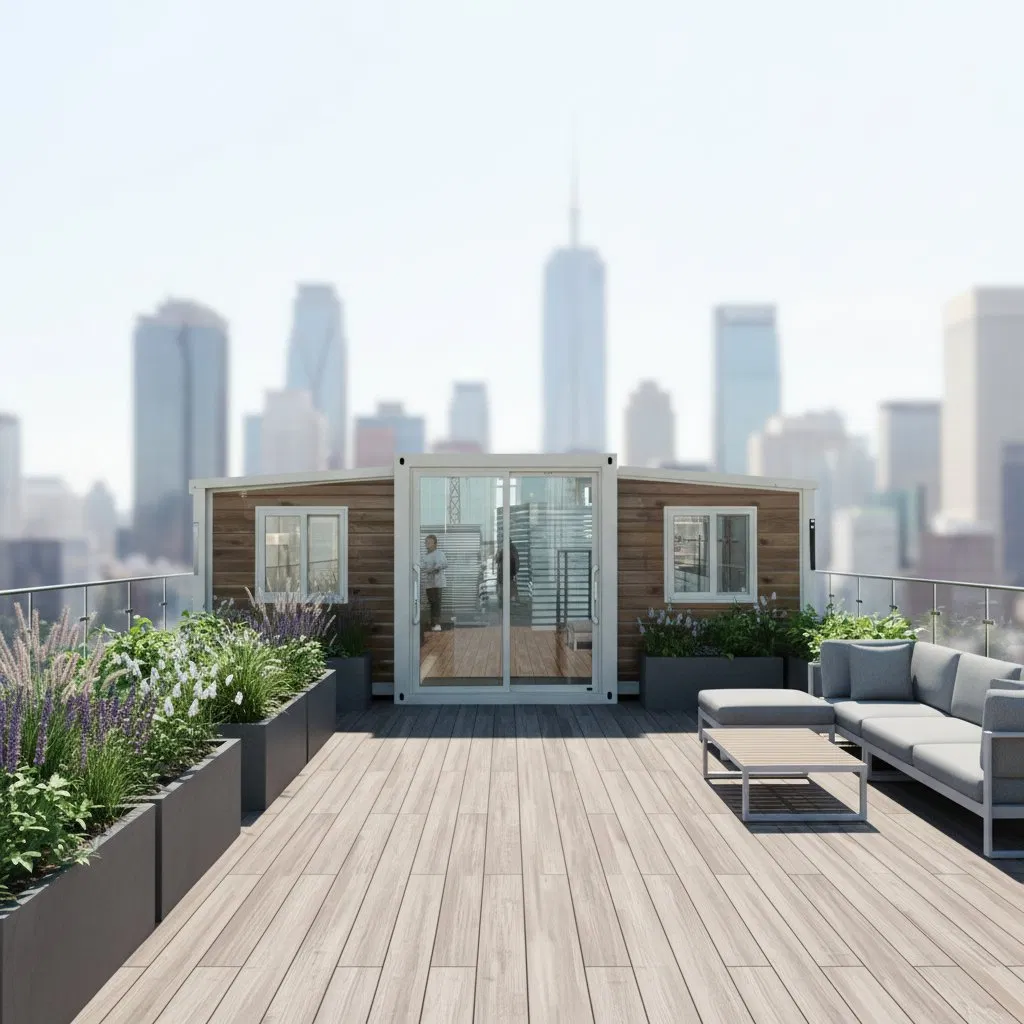 Fully Furnished Prefab Container House for Personalized Design with WPC Flooring