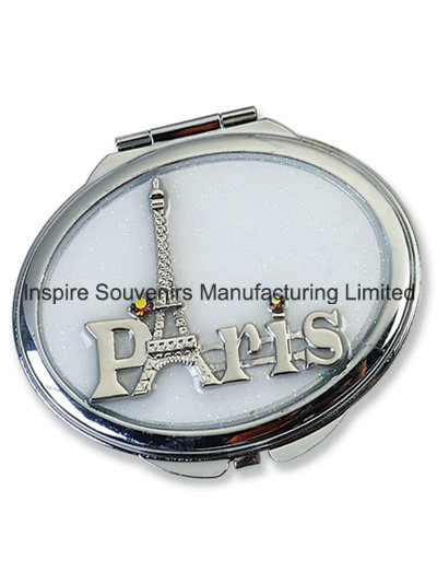 Square Folded Purple Pocket Mirror for Promotion (MX103A)