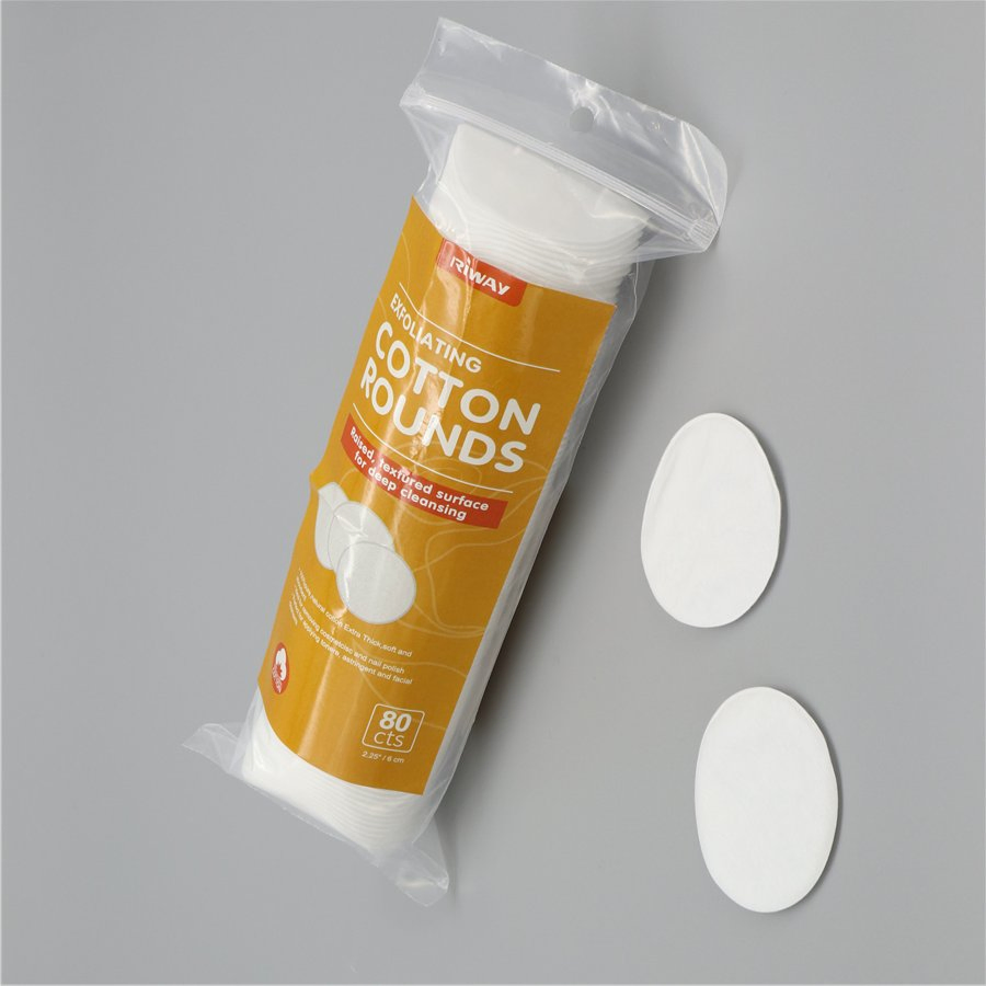 Embossed Cosmetic Round Cotton Pads