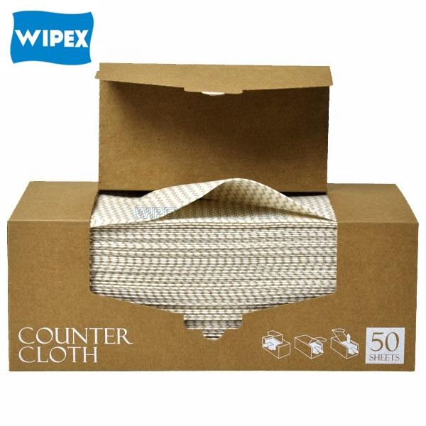 Factory Price Disposable Boxed Cleaning Counter Cloth Viscose Kitchen Multi Dishcloth