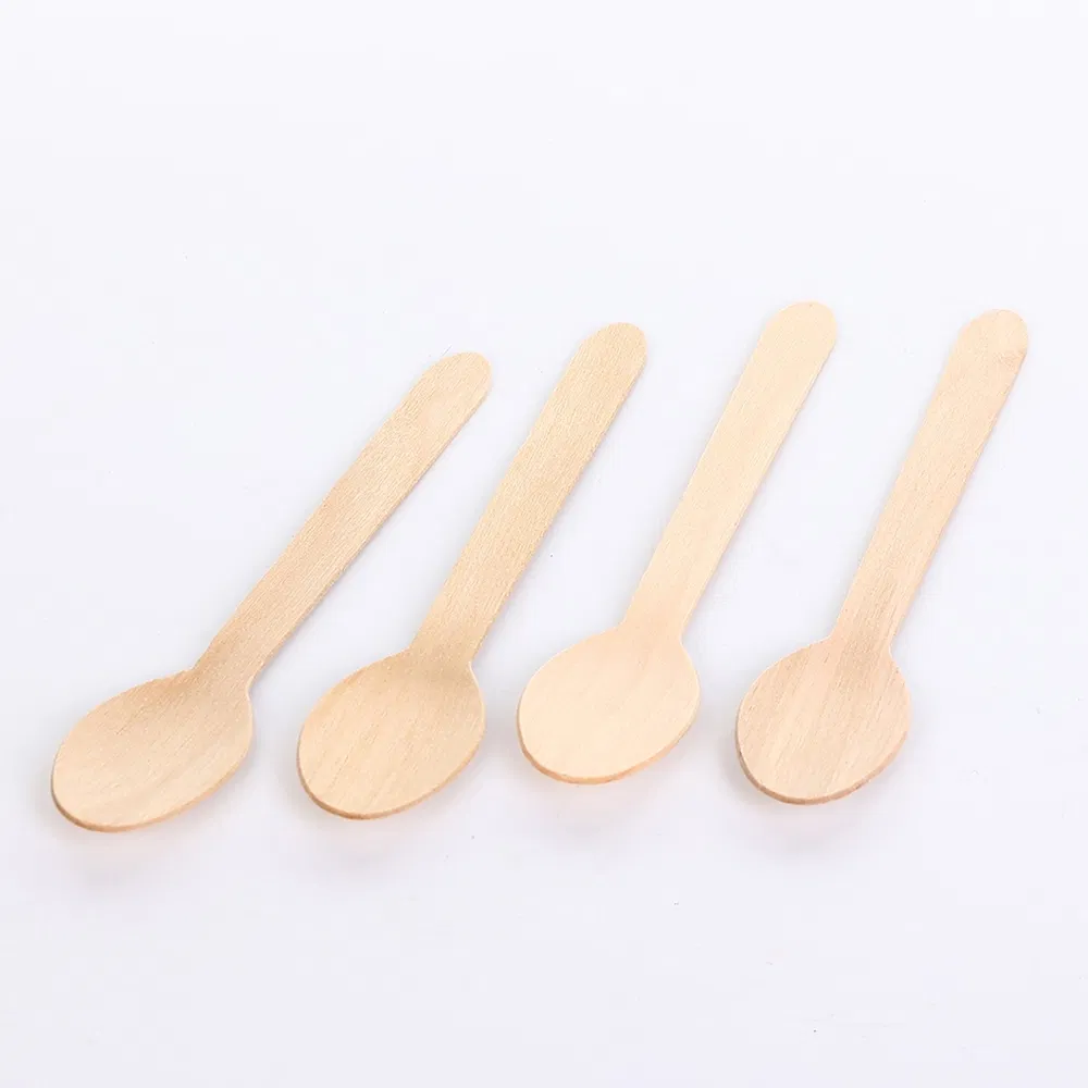 Biodegradable Food-Grade Wooden Tableware Distributor Custom Eco-Friendly Disposable Wooden Spoon