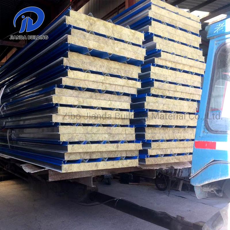 Thermalinsulation PU/EPS/Glasswool/Rockwool Roof Sandwich Panel and Waterproof