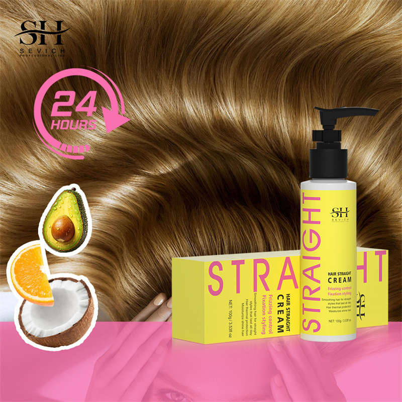 Natural Formaldehyde-Free Natural Oil Care Glossy Appearance Treatment Salon Straight Hair Cream