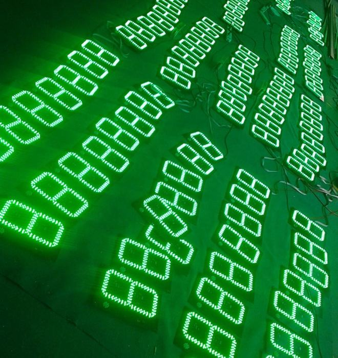 Waterproof 7 Segment Outdoor Gas Price High Brightness LED Display