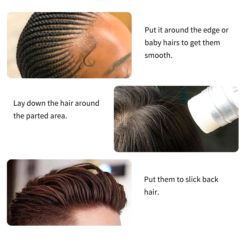 OEM High Quality Unisex Hair Wax Stick Extra Strong Hold Hair Clay for Man and Woman Private Label Edge Control Hair Wax Stick