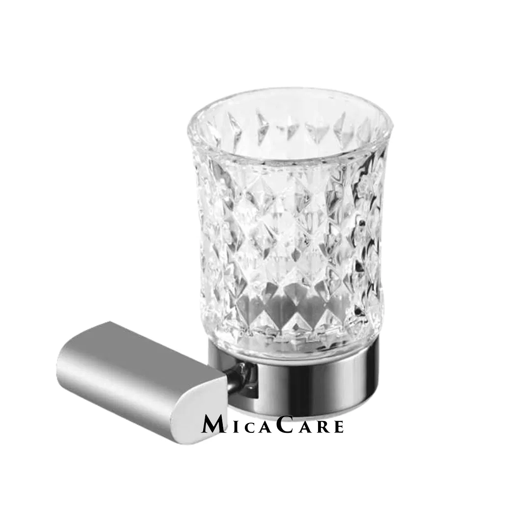 Elegant Satin Steel SS304 Toilet Brush & Glass Holder Set