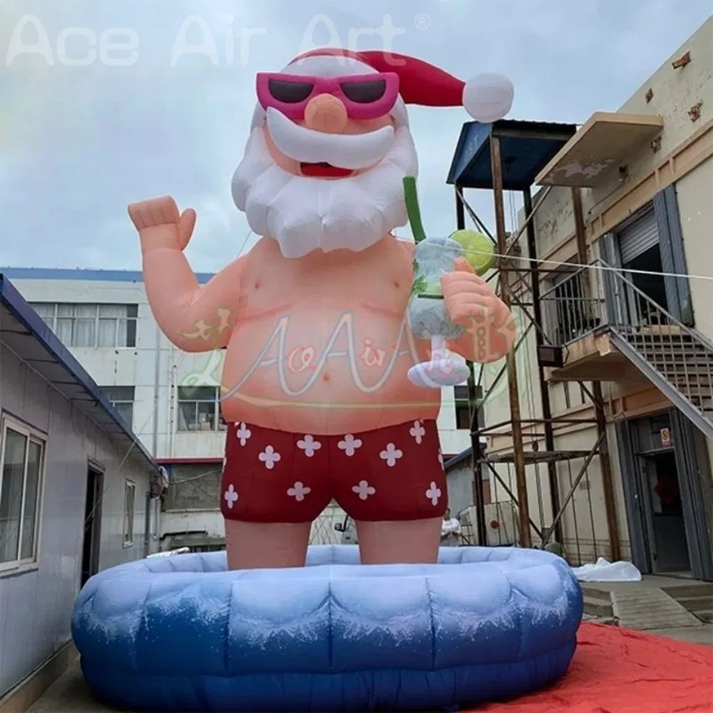 Outdoor Christmas Decorations Large Inflatable Santa Claus Model for Carnival Theme Decorations