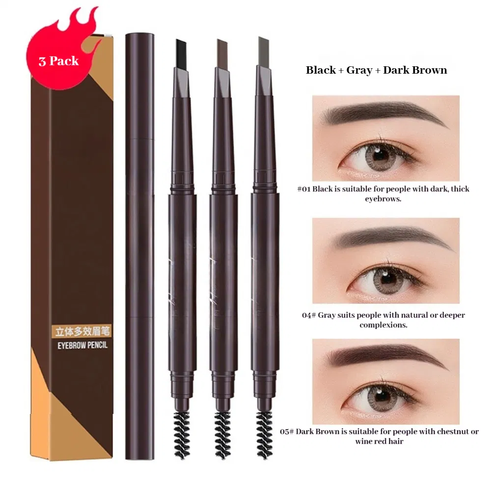 Fine Point Twist up Brow Pencil with Spiral Design for Control
