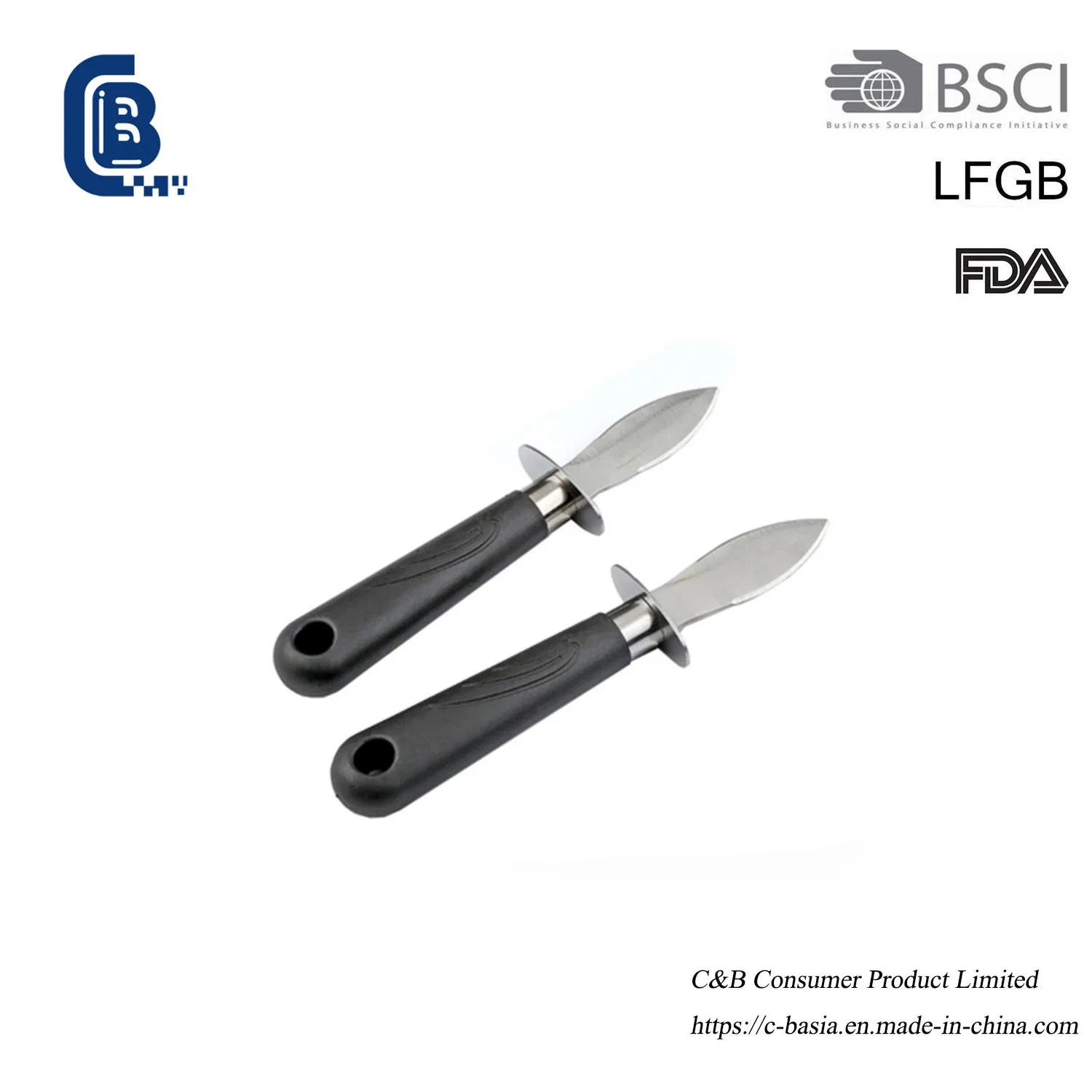 Нож для устриц с деревянной ручкой