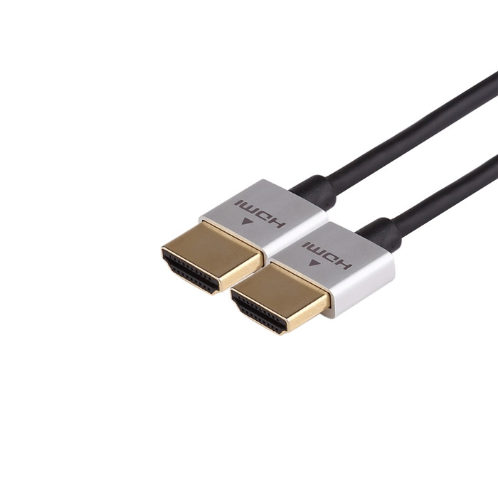 Slim HDMI Cable, Metal Head HDMI to HDMI Cable Slim Thin Ultra HDMI 4K Cable 1m