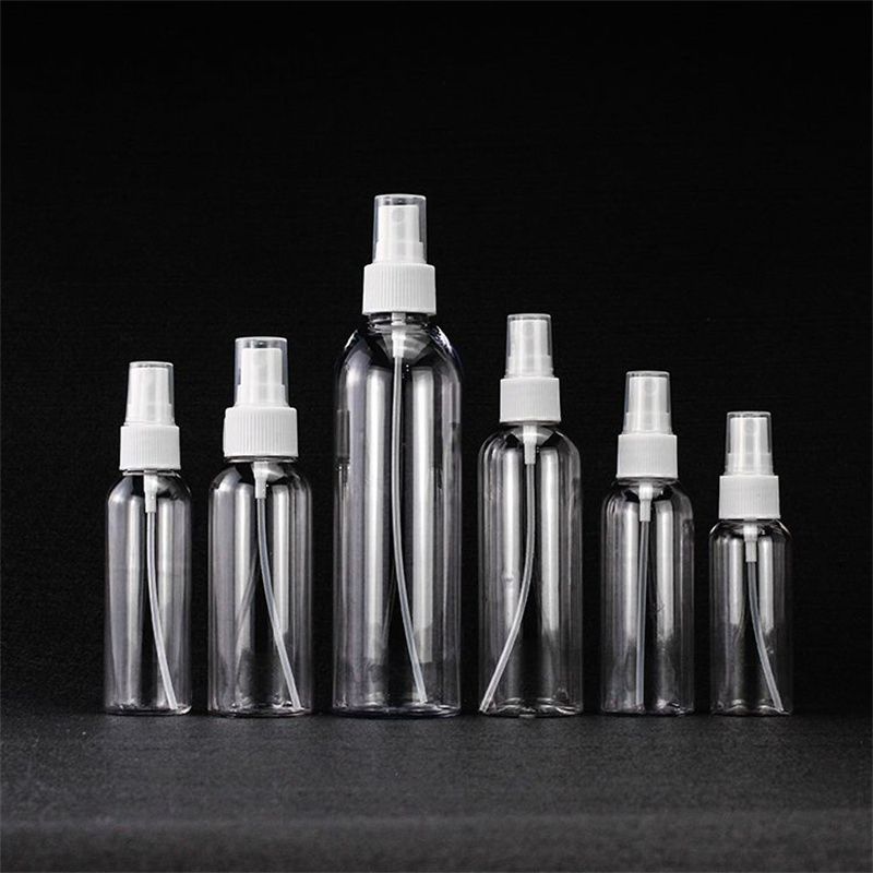 Empty Fine Mist Pet White Clear Plastic Spray Bottle for Cosmetic Packaging