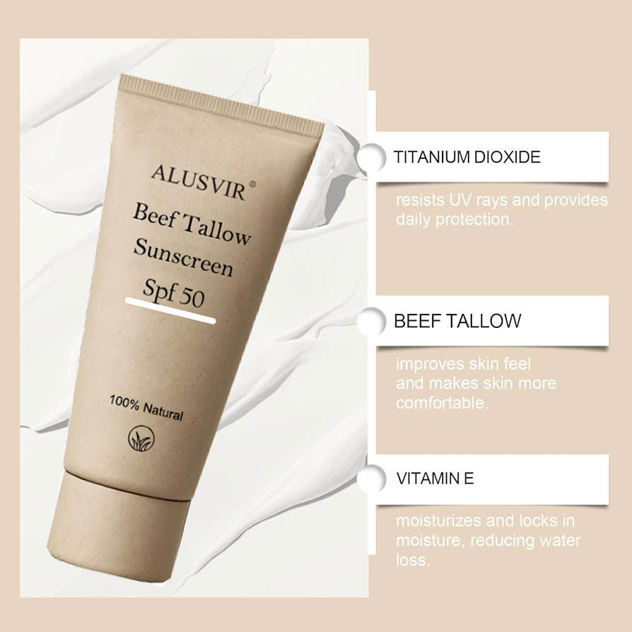 Mineral SPF 50 Sunblock Moisturizer Whitening Organic Sunscreen Face Cream
