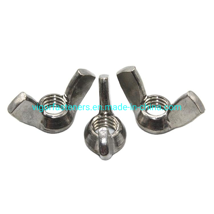 Stainless Steel 304 DIN314 Edged Wing Nut / Edged Wings / Butterfly Wing Nut / Thumb Nuts / A2 Nuts