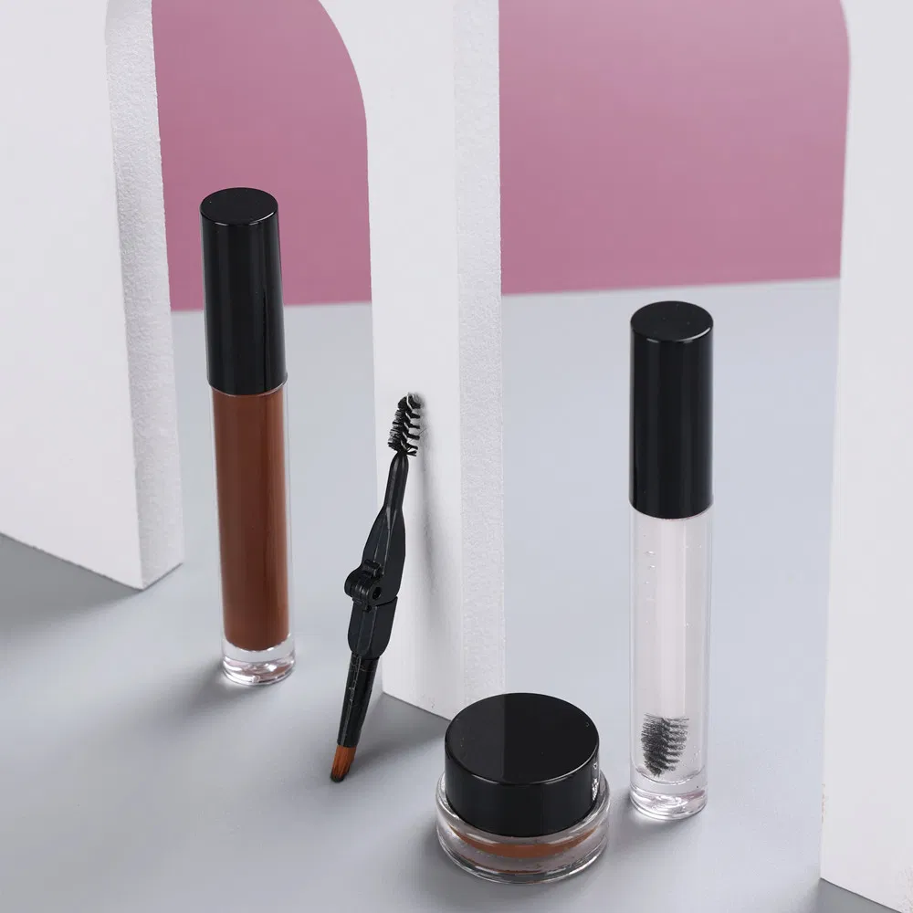 Makeup Henna Eyebrow Gel Tint and Eyebrow Pomade with Brush Set