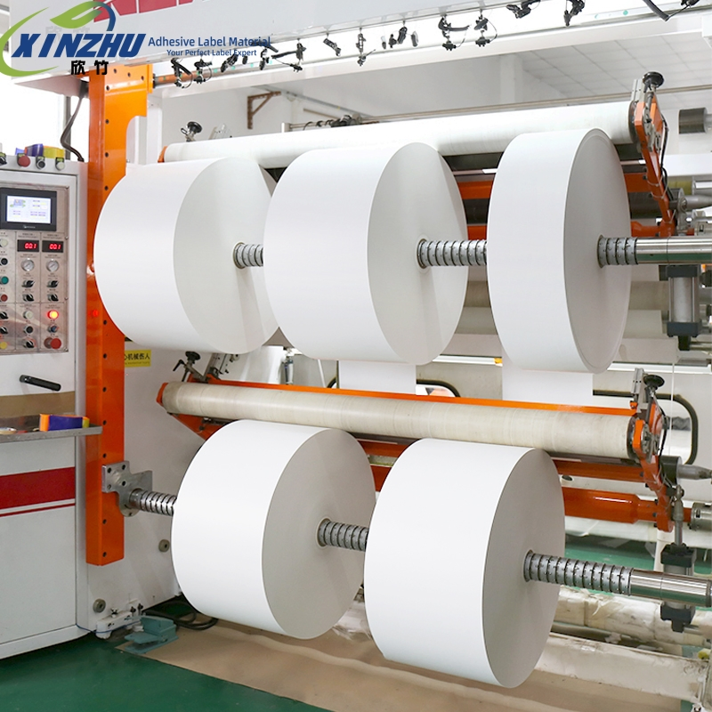 Custom Permanent Adhesive Mirror Gloss Coated Paper Self-Adhesive Roll Material