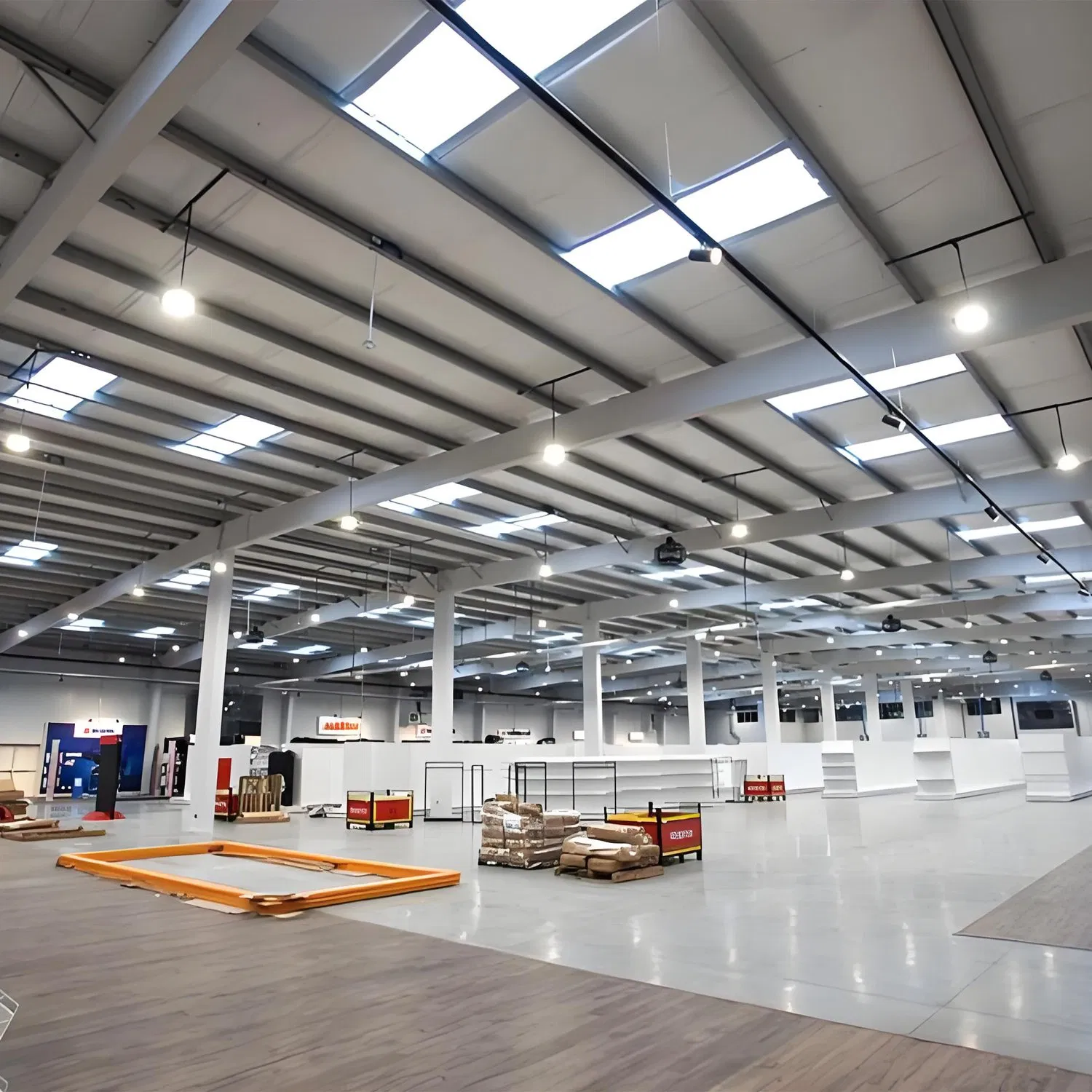 Durable Heavy-Duty Steel Platform for Industrial Use and Construction
