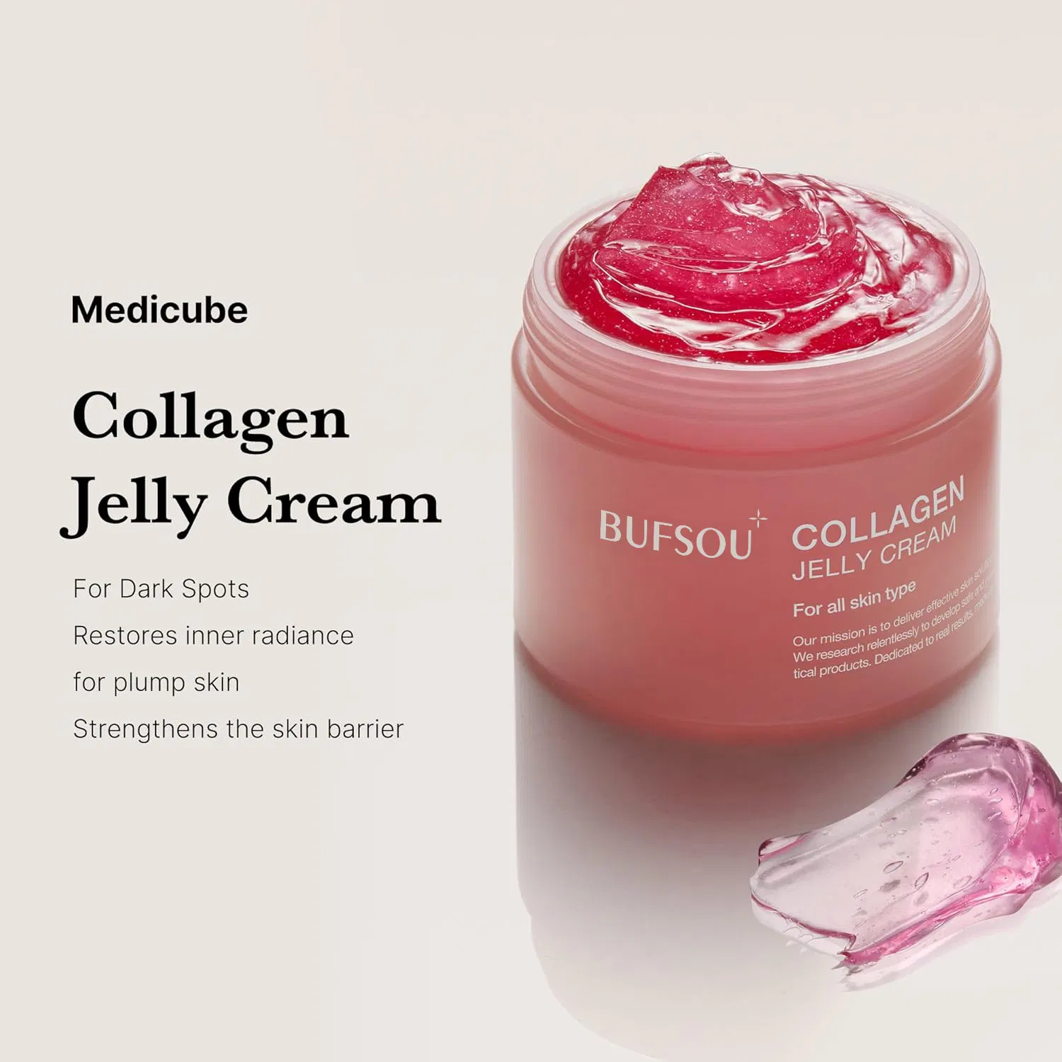 Customized Logo Collagen Jelly Cream Reduce Wrinkles Daily Deep Hydrating Nourishing Firming Korean Skincare Face Cream