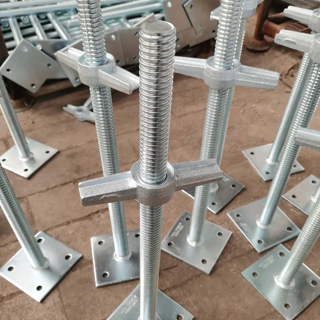 Steel Galvanized Scaffolding Adjustable Jack Base for Scaffolding Construction