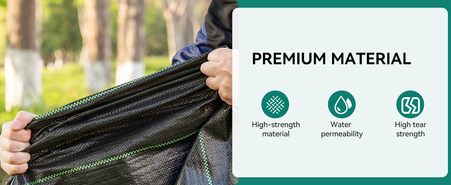 PE 100GSM Weed Barrier Black Ground Cover Plastic Landscape Fabric Weed Control Mat High Quality Weed Gound Cover Rolls with Anti-UV Material