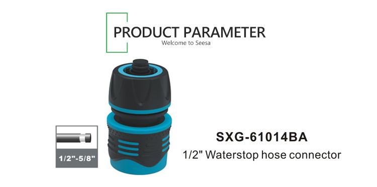 Outdoor Garden Plastic 3/4" Coupling Splice Waterstop Quick Connect Garden Hose Fittings for Garden