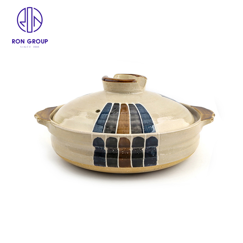 Japanese Style Restaurant Food Grade Clay Cooking Pot Ceramic Casserole Terracotta Pot