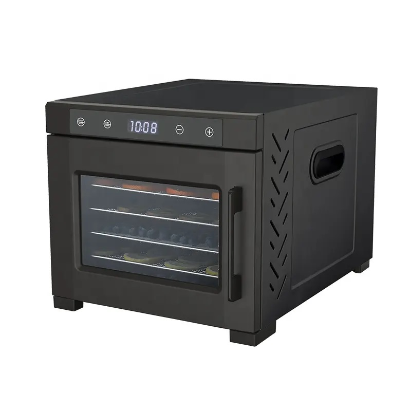 Professional Home Countertop Digital Stainless Steel 6 Trays Food Fruit Veggie Dehydrating Dryer Machine Dehydrates