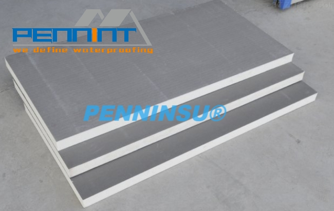 Plain Grey Color Fire-Resistant PIR Insulation Foam Board for Wall & Roof
