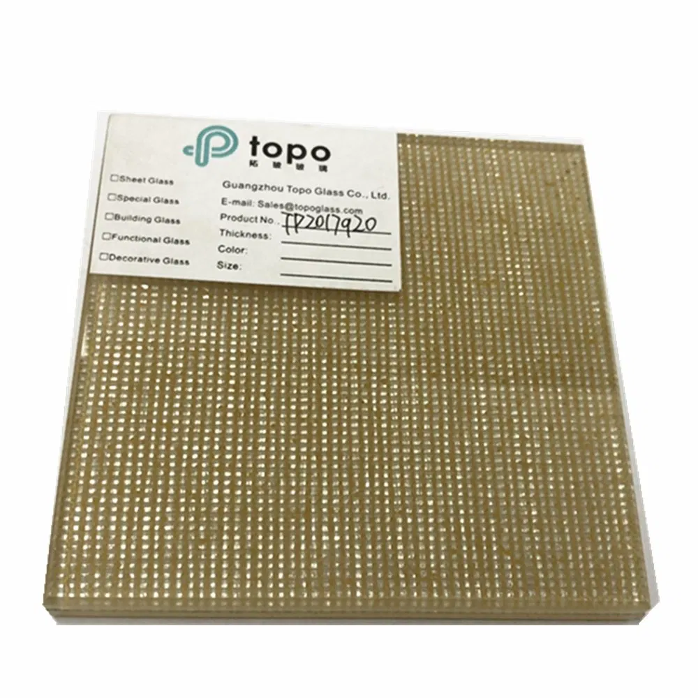 Guangzhou Ultra Clear Laminated Wire Mesh Glass (PLW-TP)