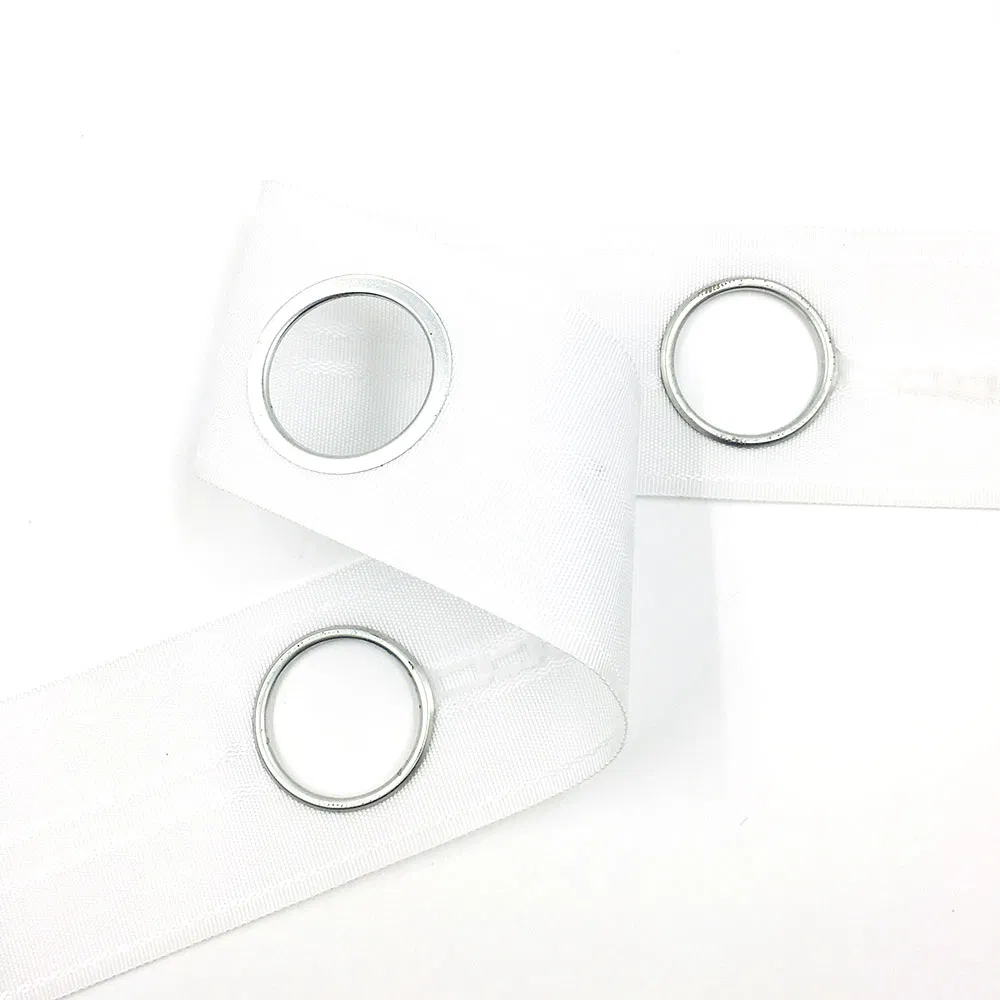 Factory Direct Selling Polyester Woven White Holes Curtain Tape for Curtain Decoration