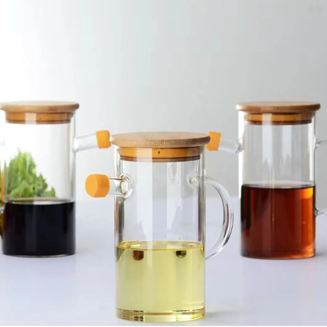 400ml Glass Oil Container Dispenser Bottle Can Pots Glass Oil Can