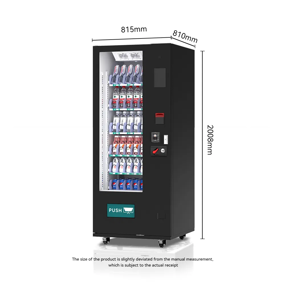 Trending Refrigerated Transparent Touch Screen Fresh Drinks Vending Machine